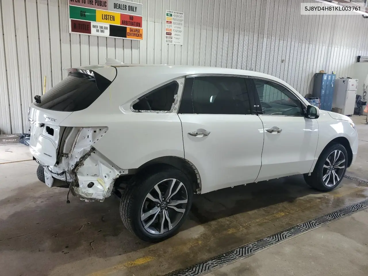 2019 Acura Mdx Advance VIN: 5J8YD4H81KL003761 Lot: 56659195