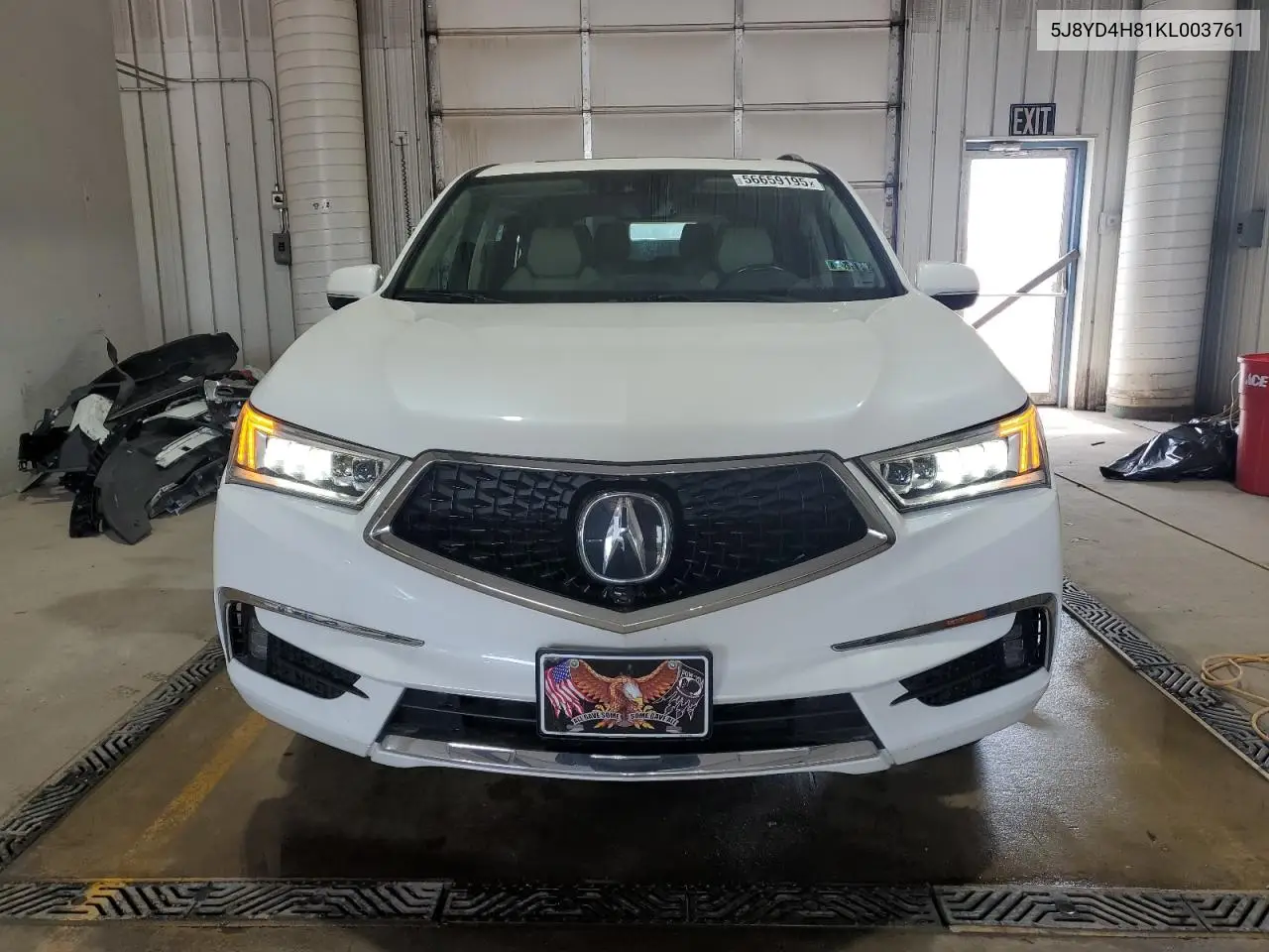 2019 Acura Mdx Advance VIN: 5J8YD4H81KL003761 Lot: 56659195