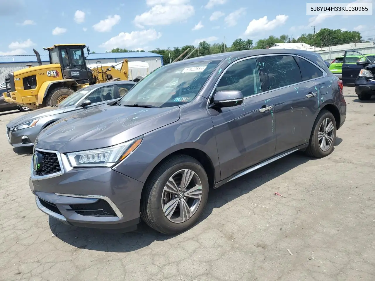2019 Acura Mdx VIN: 5J8YD4H33KL030965 Lot: 61622685