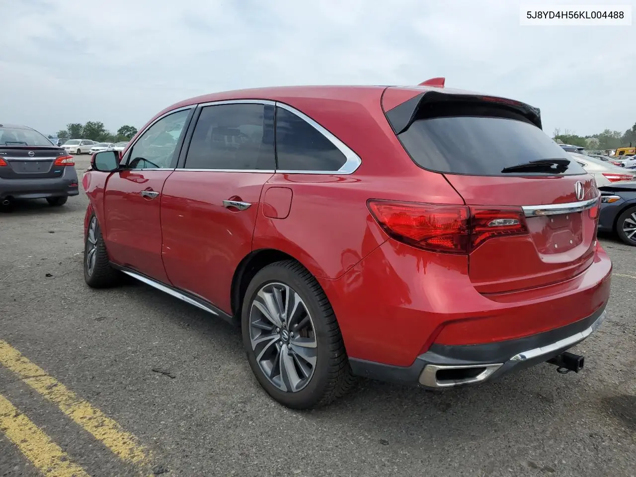 2019 Acura Mdx Technology VIN: 5J8YD4H56KL004488 Lot: 62009695