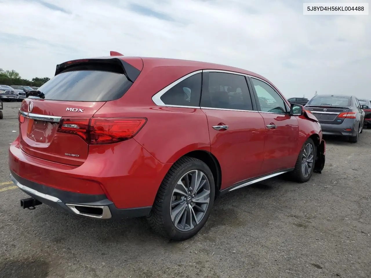 2019 Acura Mdx Technology VIN: 5J8YD4H56KL004488 Lot: 62009695