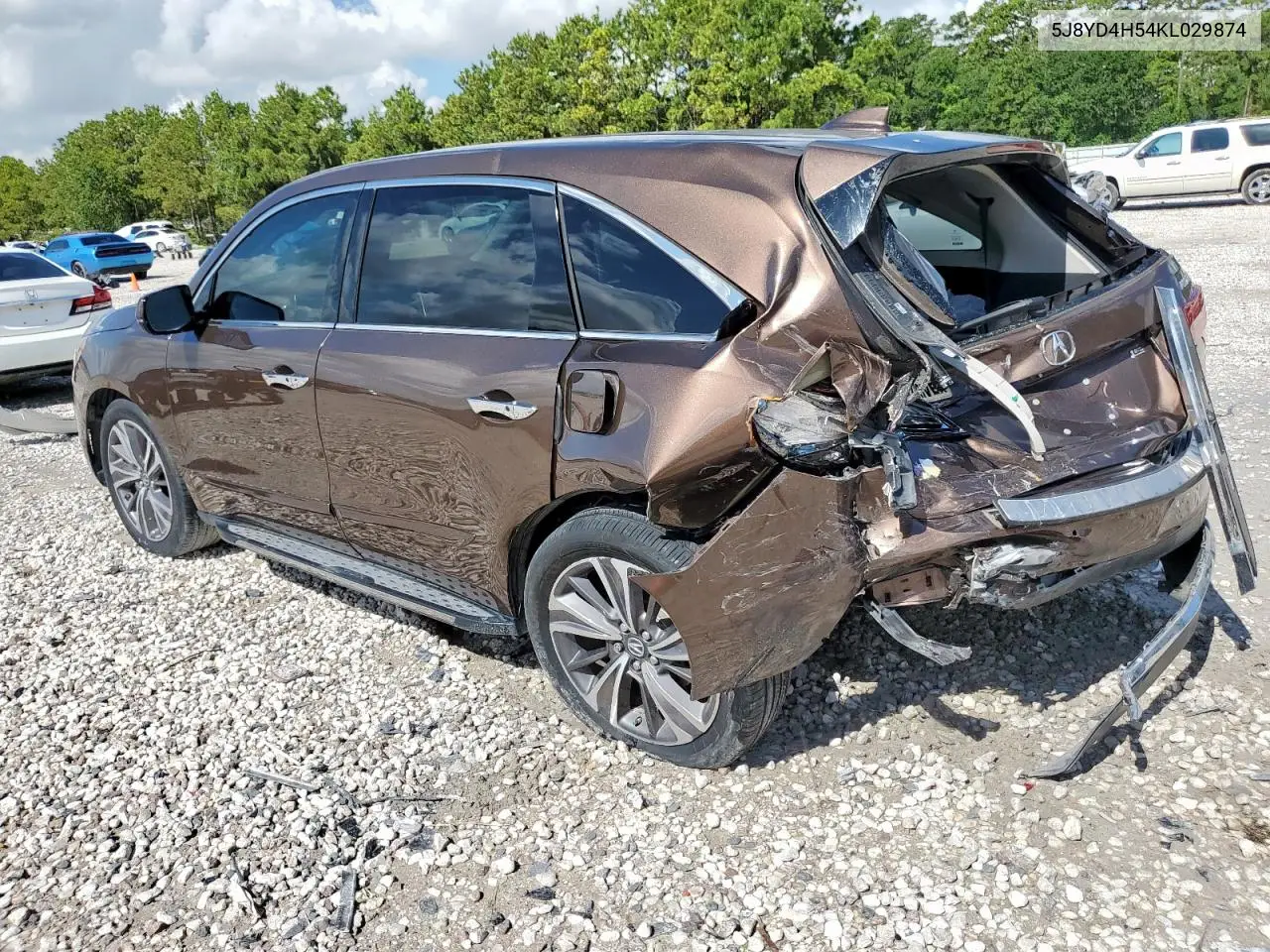 2019 Acura Mdx Technology VIN: 5J8YD4H54KL029874 Lot: 62268075
