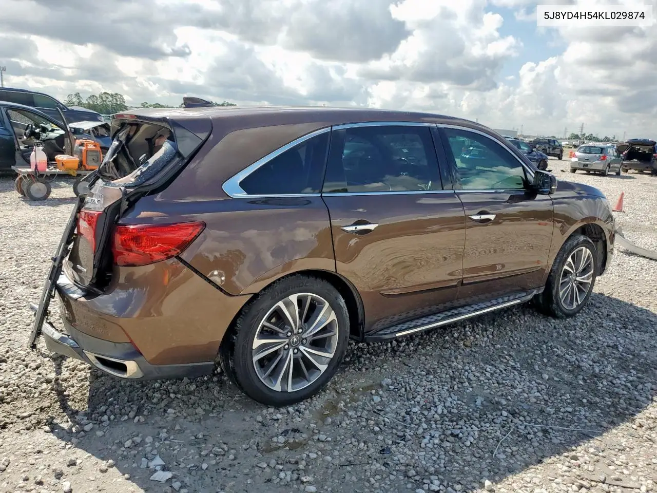 2019 Acura Mdx Technology VIN: 5J8YD4H54KL029874 Lot: 62268075