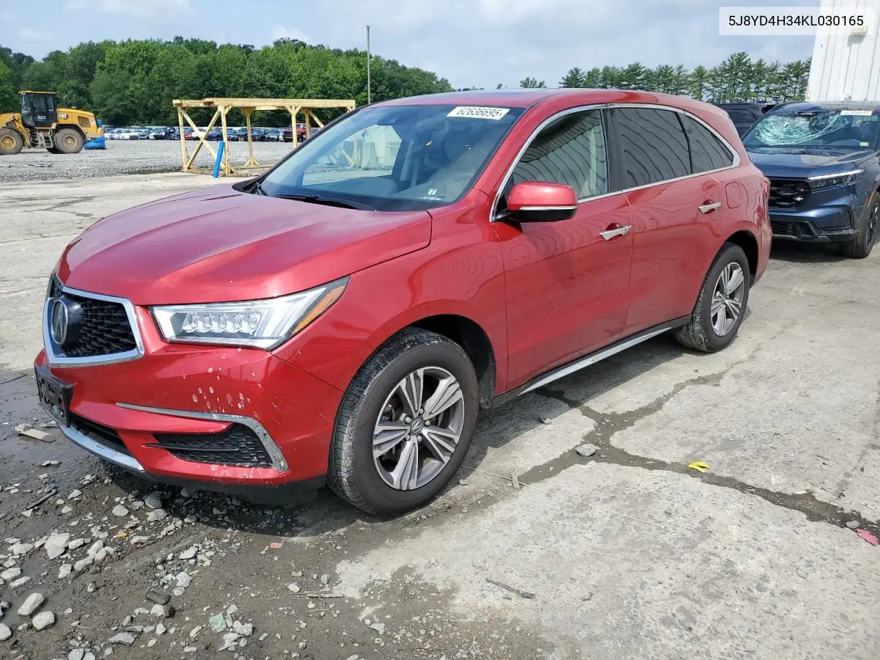 2019 Acura Mdx VIN: 5J8YD4H34KL030165 Lot: 62636695