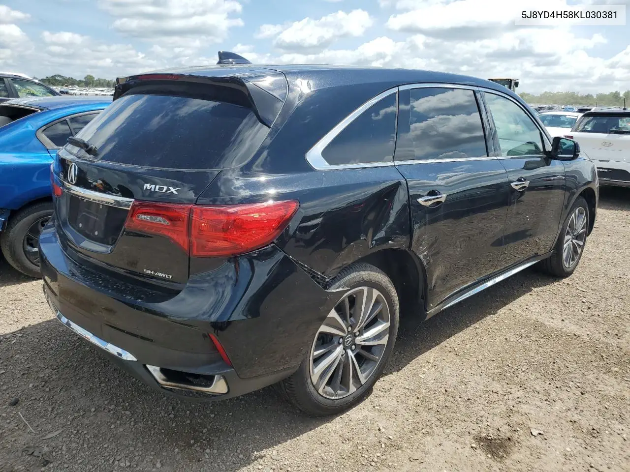 2019 Acura Mdx Technology VIN: 5J8YD4H58KL030381 Lot: 62651975