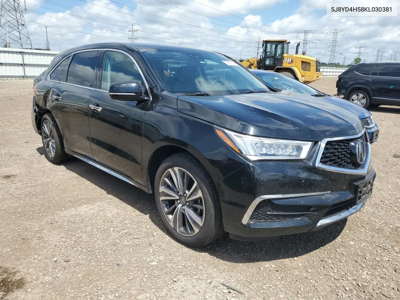 2019 Acura Mdx Technology VIN: 5J8YD4H58KL030381 Lot: 62651975