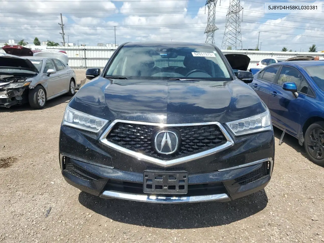 2019 Acura Mdx Technology VIN: 5J8YD4H58KL030381 Lot: 62651975