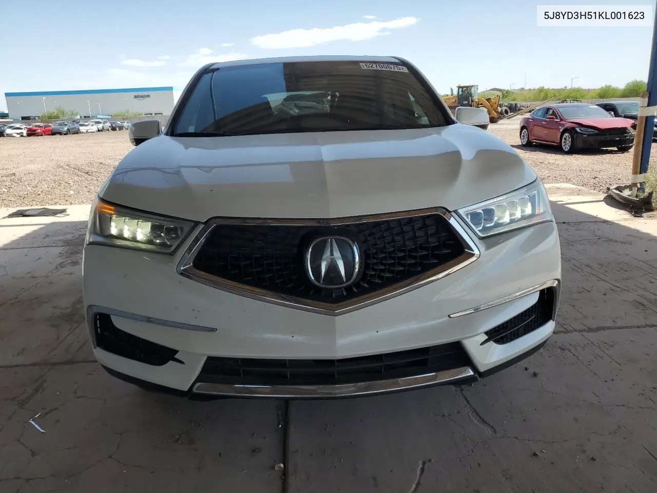 2019 Acura Mdx Technology VIN: 5J8YD3H51KL001623 Lot: 62700675