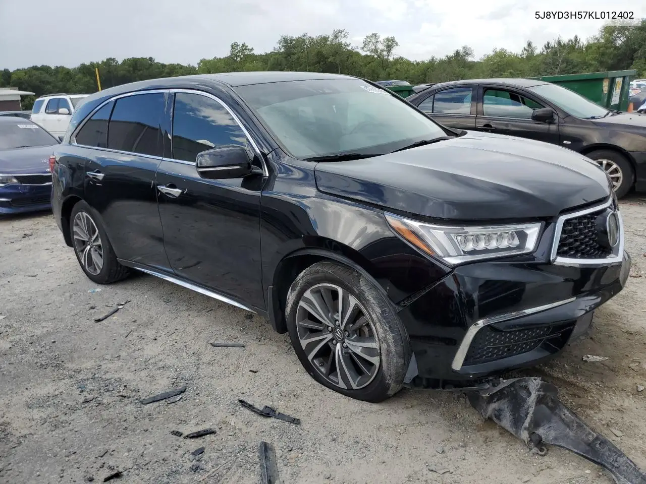2019 Acura Mdx Technology VIN: 5J8YD3H57KL012402 Lot: 62819745