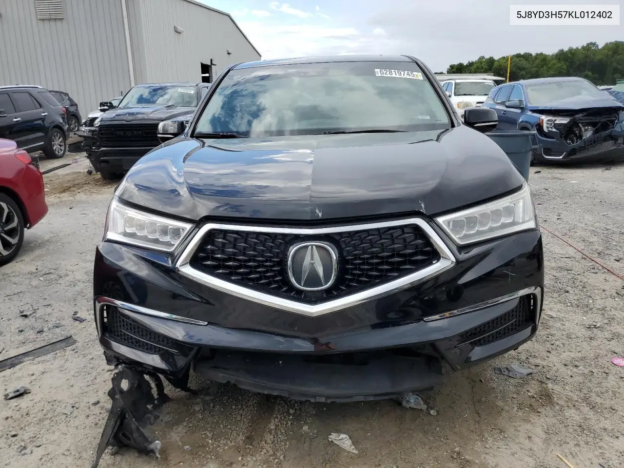 2019 Acura Mdx Technology VIN: 5J8YD3H57KL012402 Lot: 62819745