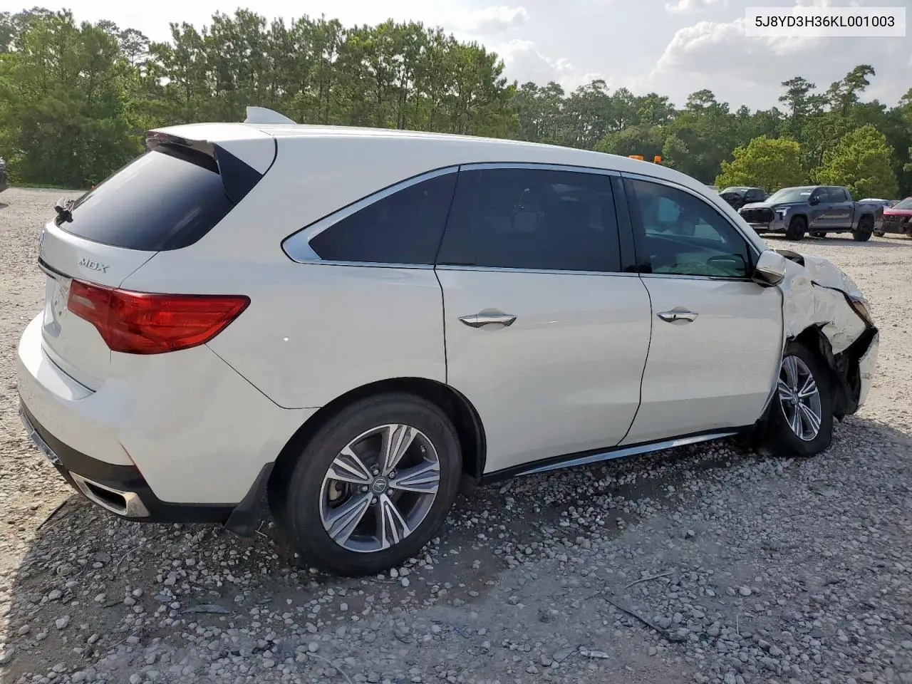 2019 Acura Mdx VIN: 5J8YD3H36KL001003 Lot: 63065215