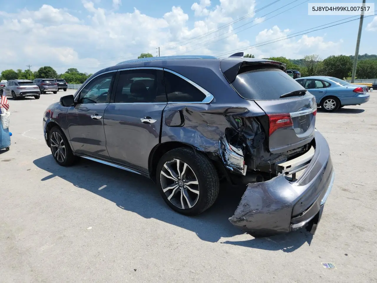 2019 Acura Mdx Advance VIN: 5J8YD4H99KL007517 Lot: 63454855
