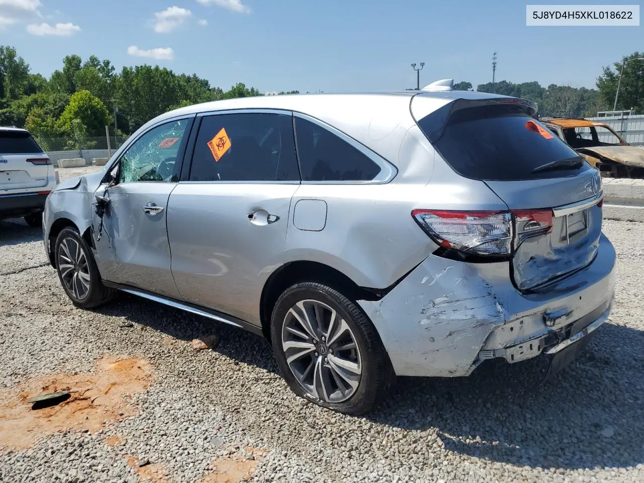 2019 Acura Mdx Technology VIN: 5J8YD4H5XKL018622 Lot: 65608165