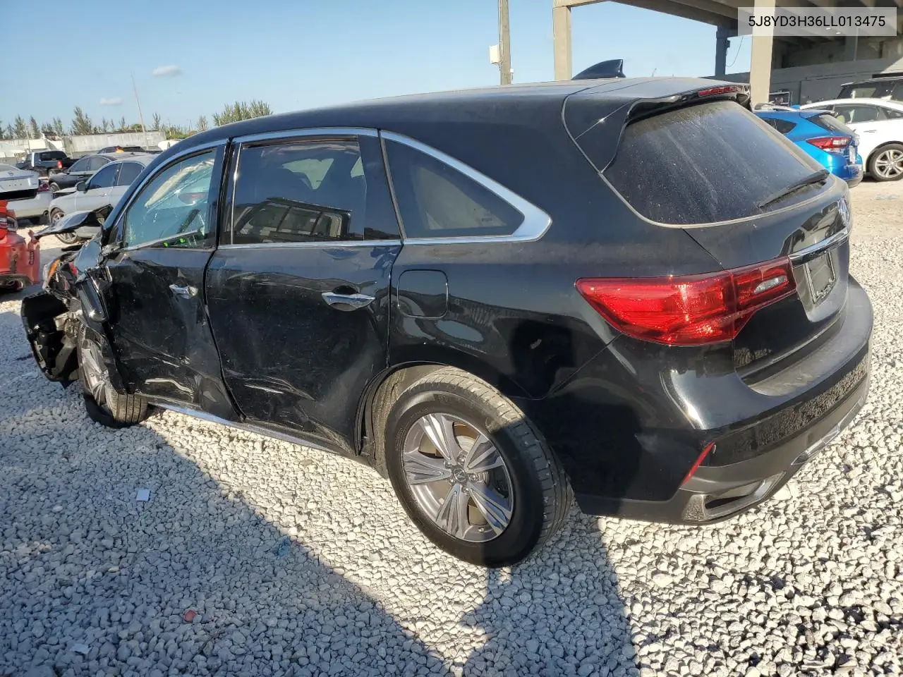 2020 Acura Mdx VIN: 5J8YD3H36LL013475 Lot: 44686585