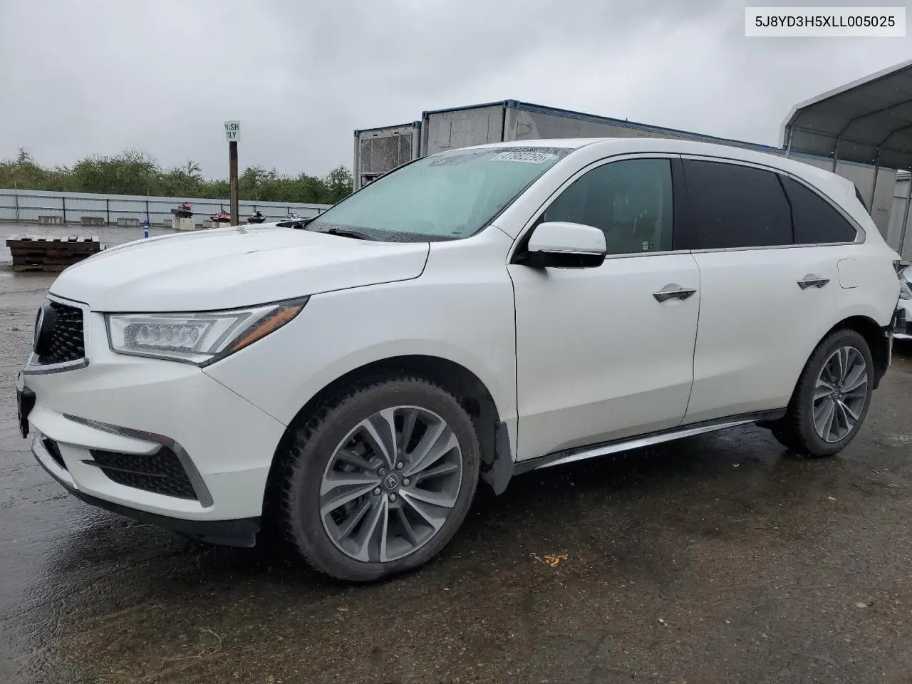 2020 Acura Mdx Technology VIN: 5J8YD3H5XLL005025 Lot: 47982295