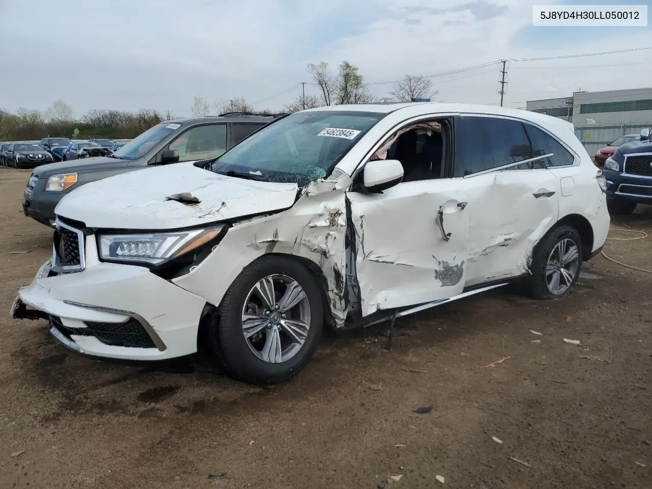 2020 Acura Mdx VIN: 5J8YD4H30LL050012 Lot: 54623845