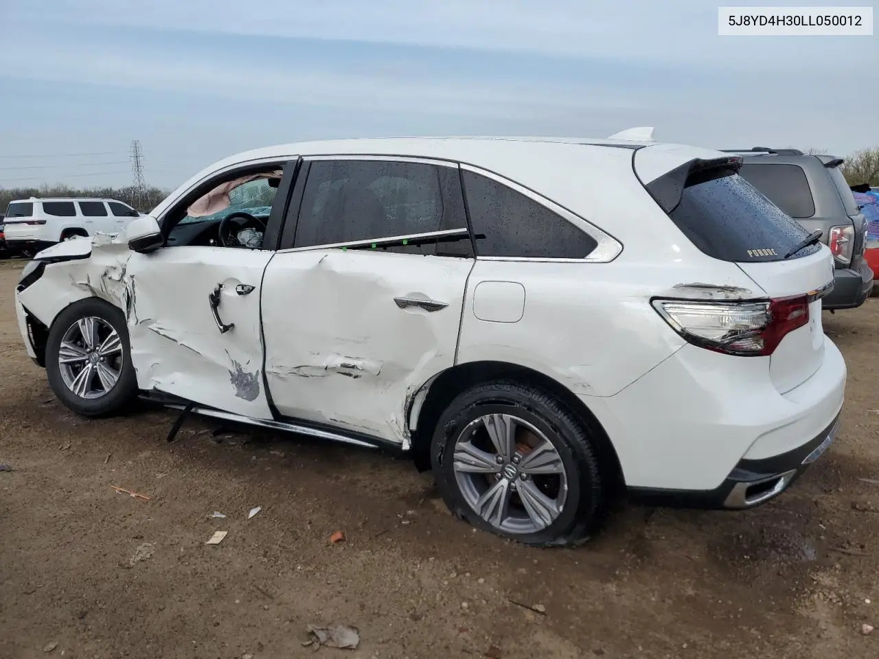 2020 Acura Mdx VIN: 5J8YD4H30LL050012 Lot: 54623845