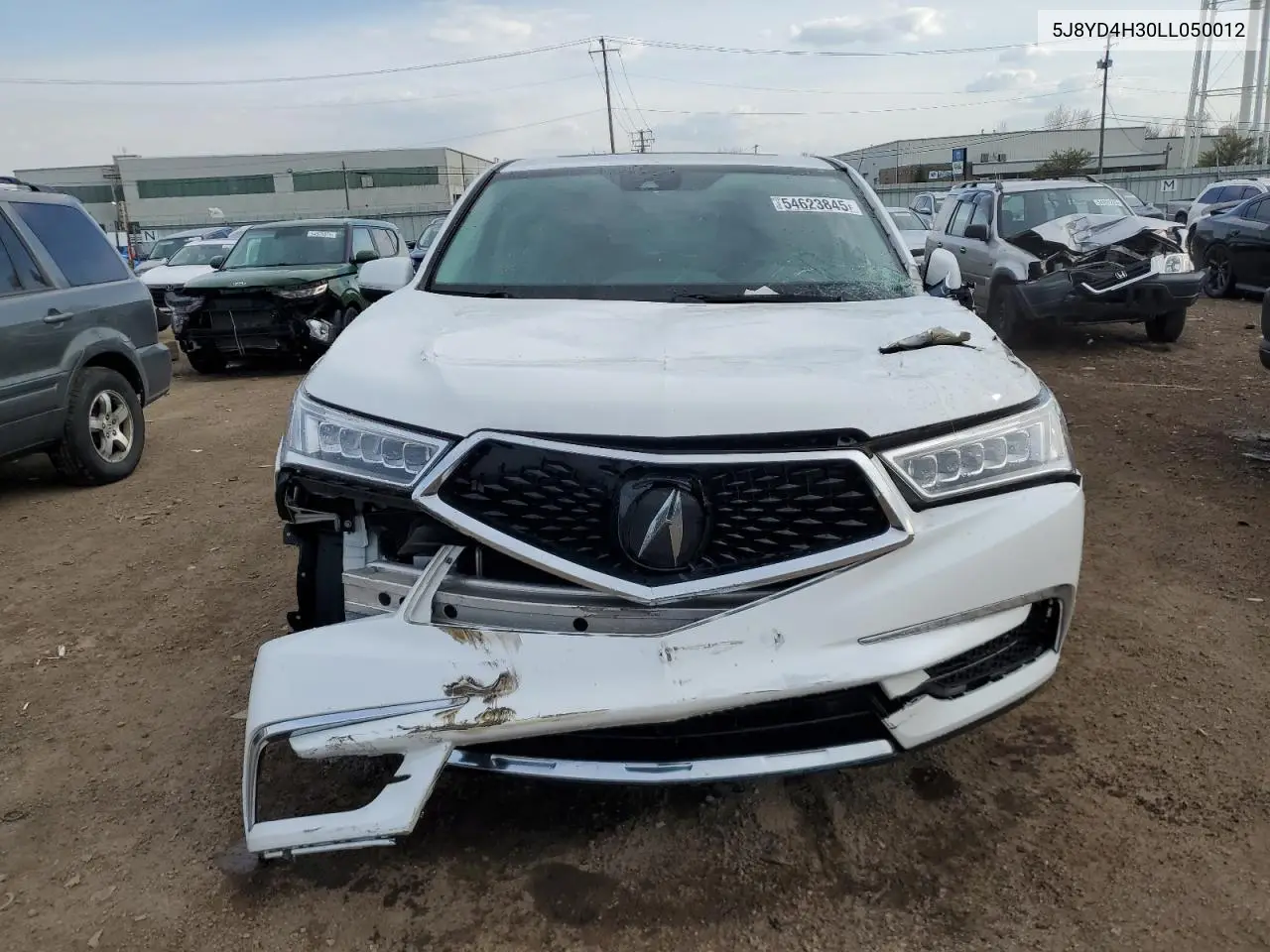 2020 Acura Mdx VIN: 5J8YD4H30LL050012 Lot: 54623845
