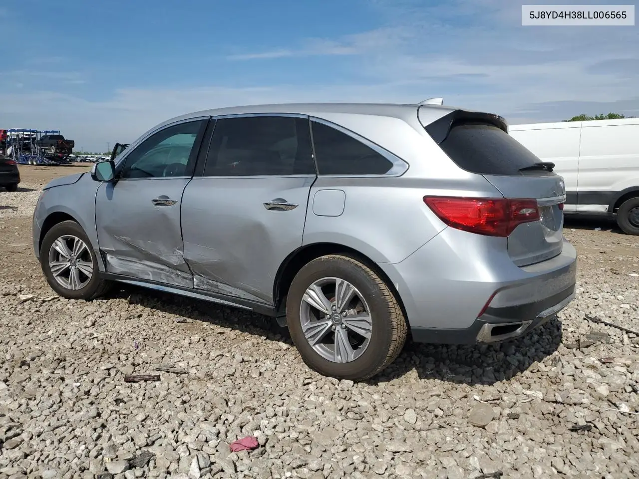 2020 Acura Mdx VIN: 5J8YD4H38LL006565 Lot: 56508665