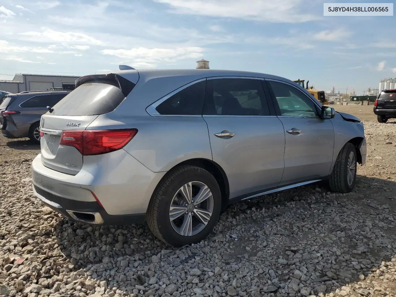 2020 Acura Mdx VIN: 5J8YD4H38LL006565 Lot: 56508665
