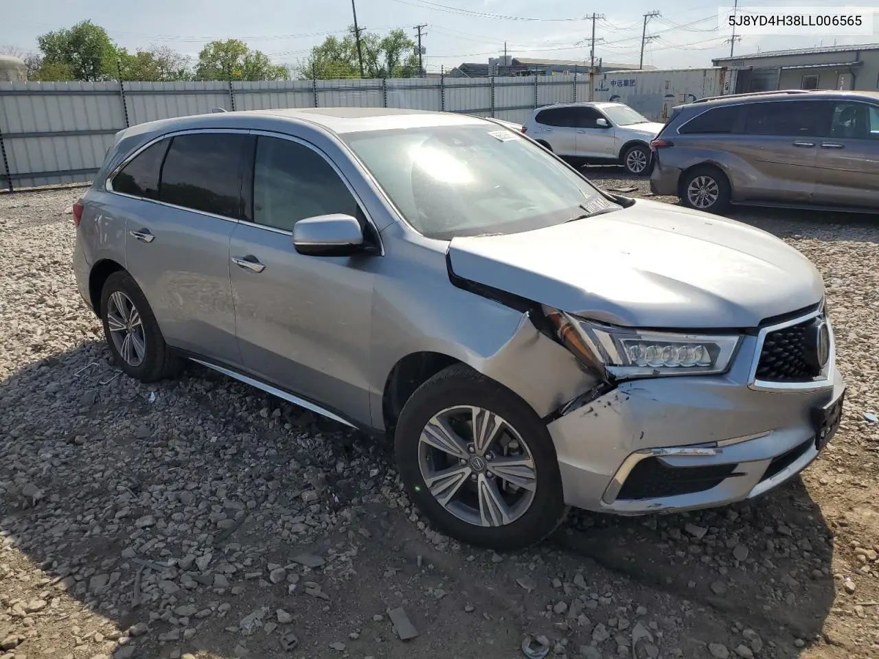 2020 Acura Mdx VIN: 5J8YD4H38LL006565 Lot: 56508665