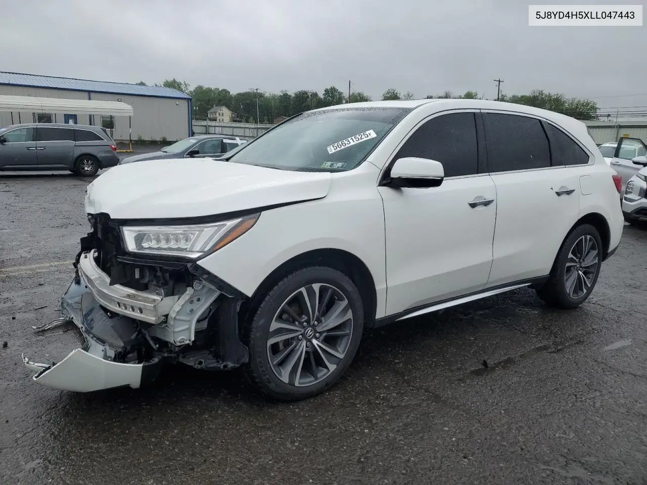 2020 Acura Mdx Technology VIN: 5J8YD4H5XLL047443 Lot: 56631525