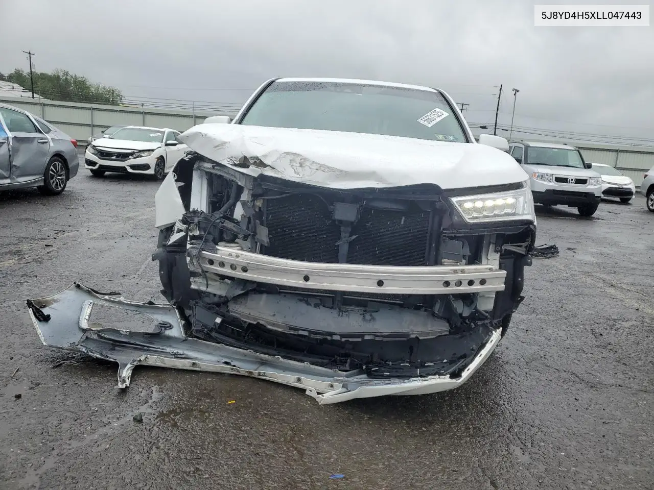 2020 Acura Mdx Technology VIN: 5J8YD4H5XLL047443 Lot: 56631525