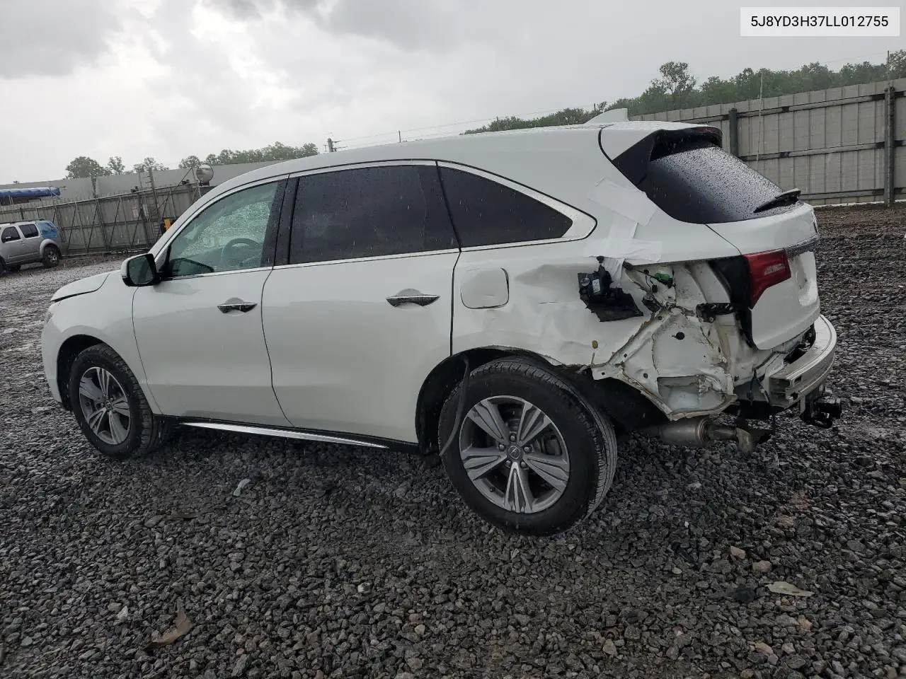 2020 Acura Mdx VIN: 5J8YD3H37LL012755 Lot: 56827235