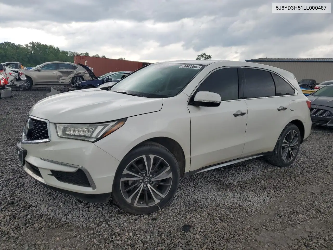 2020 Acura Mdx Technology VIN: 5J8YD3H51LL000487 Lot: 56923565
