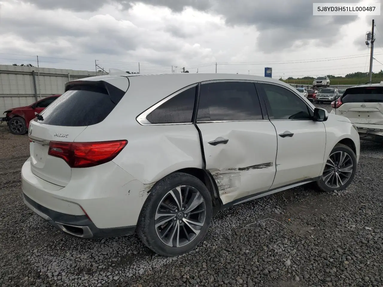 2020 Acura Mdx Technology VIN: 5J8YD3H51LL000487 Lot: 56923565