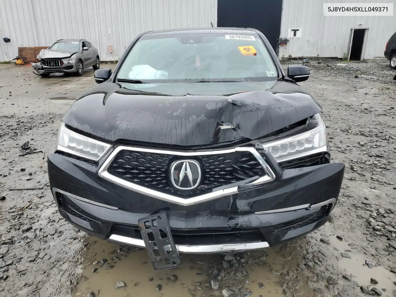 2020 Acura Mdx Technology VIN: 5J8YD4H5XLL049371 Lot: 58193405