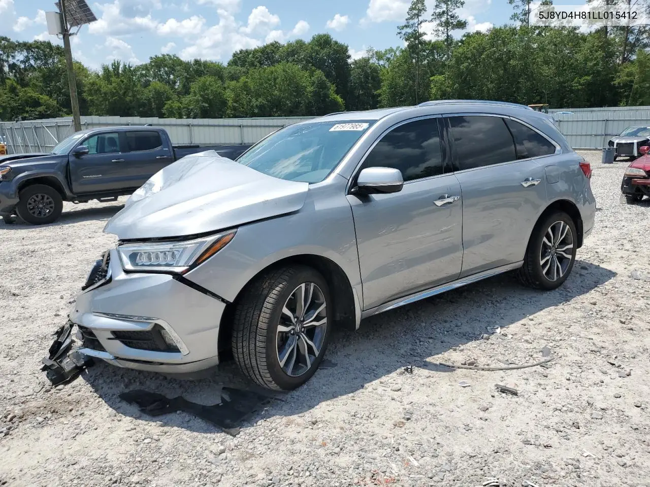 2020 Acura Mdx Advance VIN: 5J8YD4H81LL015412 Lot: 61977985