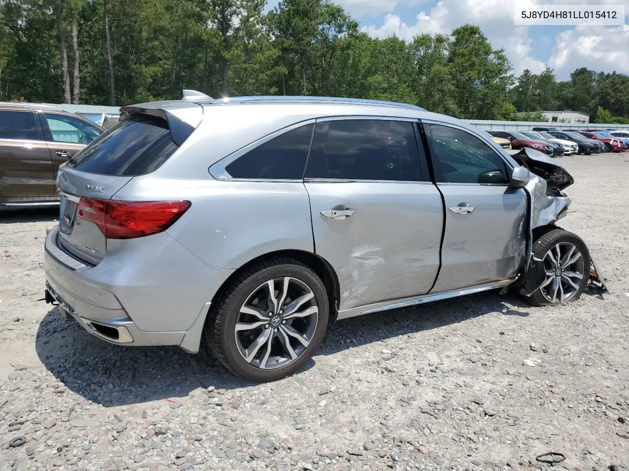 2020 Acura Mdx Advance VIN: 5J8YD4H81LL015412 Lot: 61977985