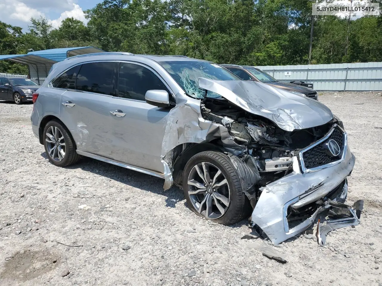 2020 Acura Mdx Advance VIN: 5J8YD4H81LL015412 Lot: 61977985