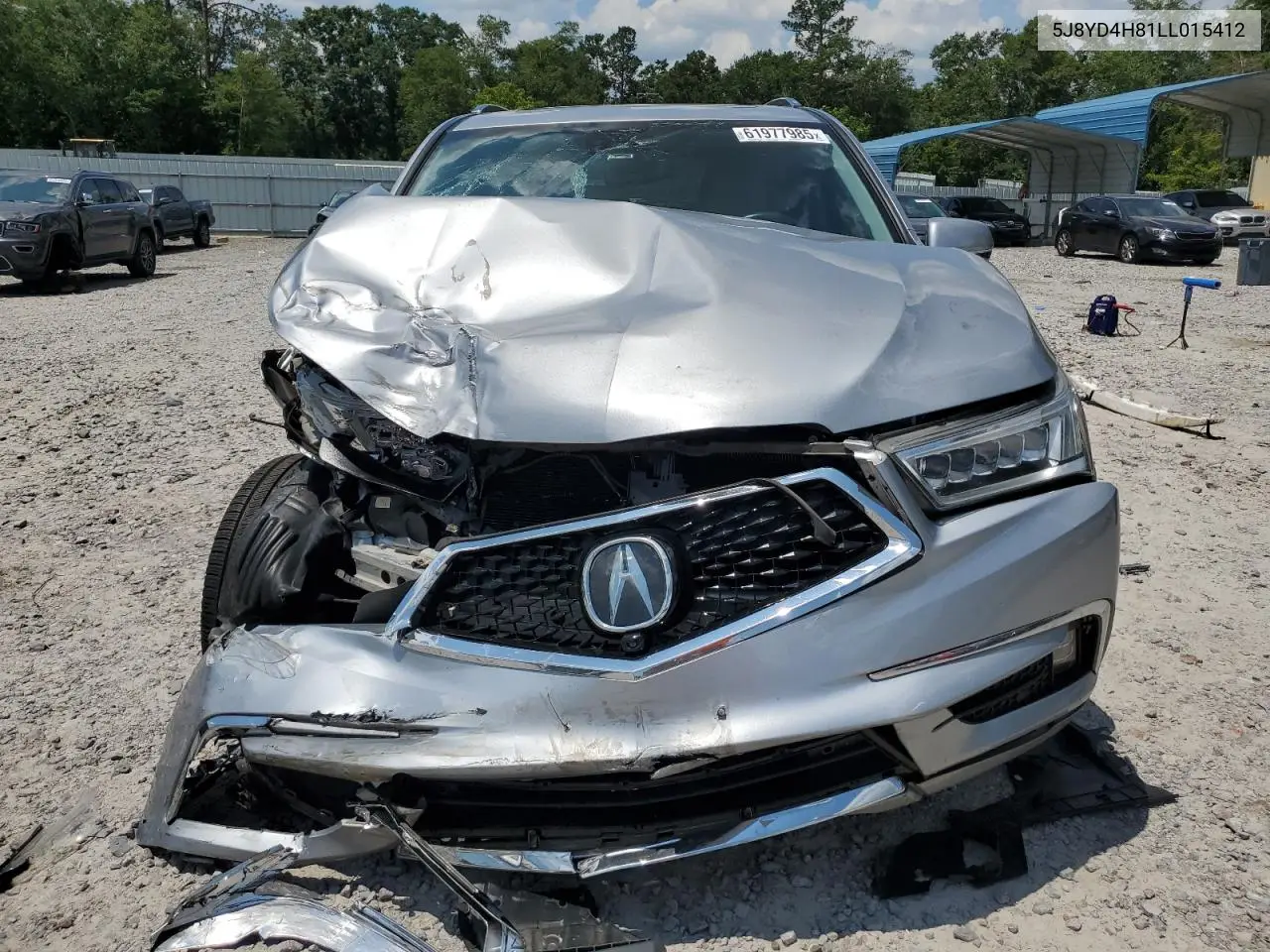2020 Acura Mdx Advance VIN: 5J8YD4H81LL015412 Lot: 61977985