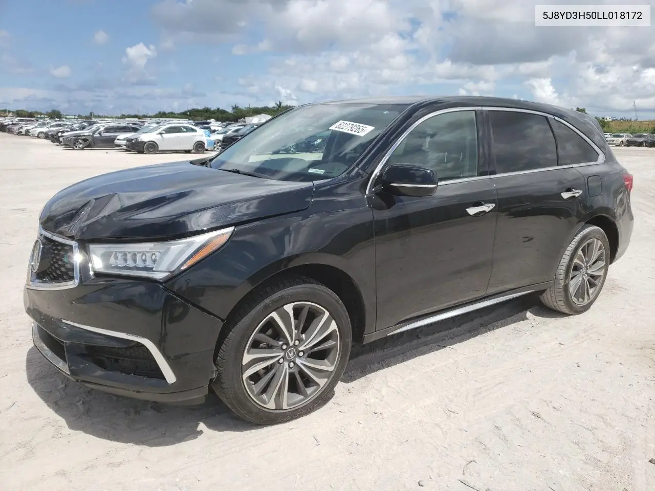2020 Acura Mdx Technology VIN: 5J8YD3H50LL018172 Lot: 62279265