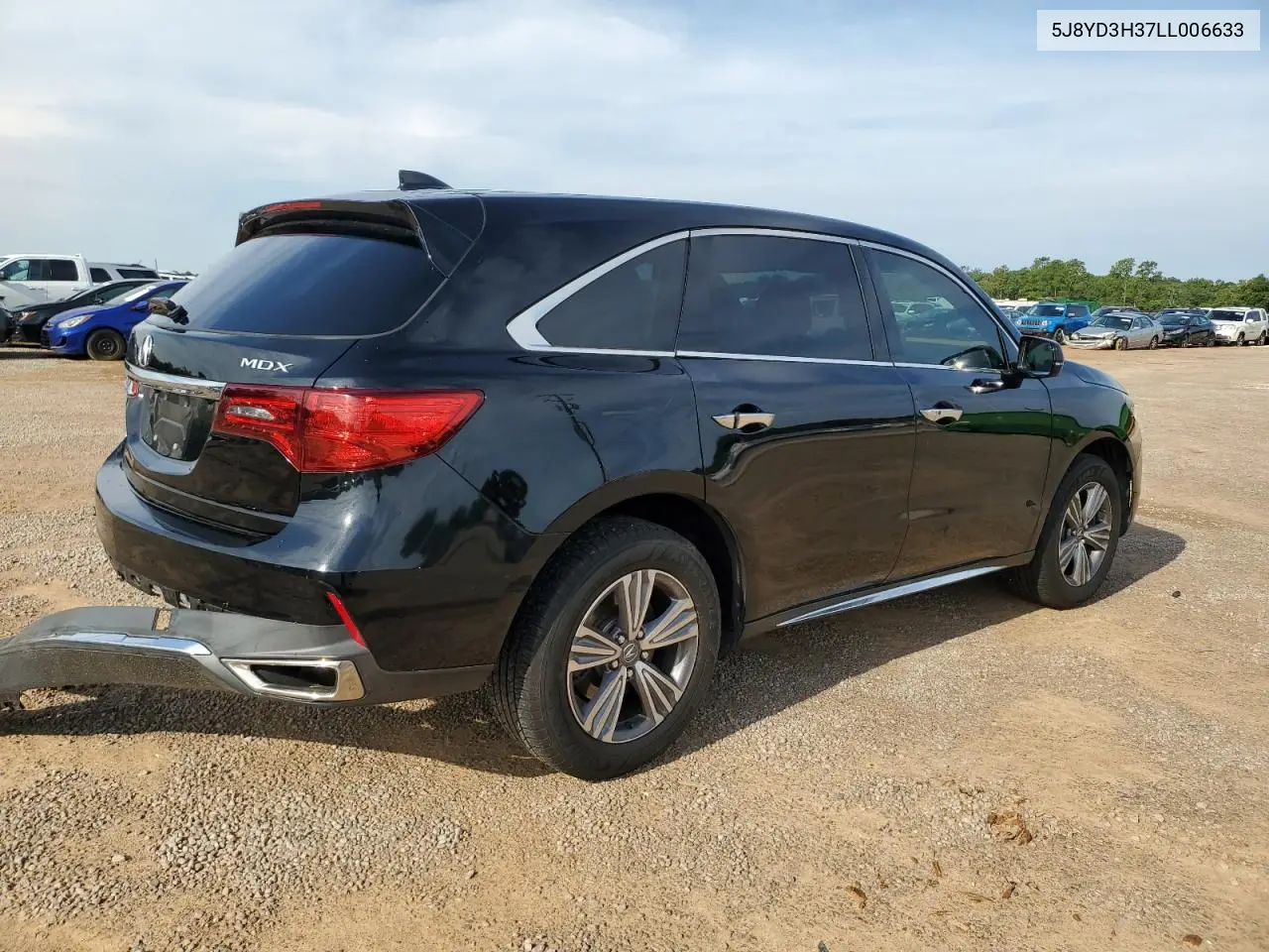 2020 Acura Mdx VIN: 5J8YD3H37LL006633 Lot: 62289595