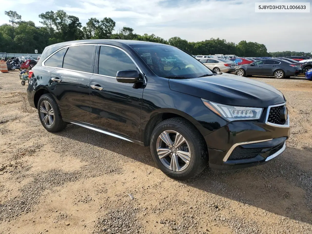 2020 Acura Mdx VIN: 5J8YD3H37LL006633 Lot: 62289595