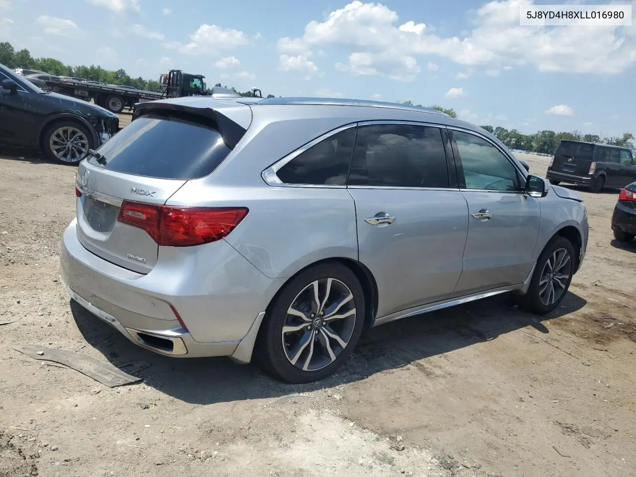 2020 Acura Mdx Advance VIN: 5J8YD4H8XLL016980 Lot: 62711835