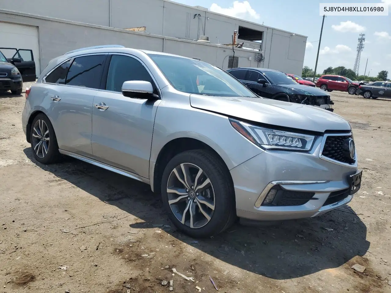 2020 Acura Mdx Advance VIN: 5J8YD4H8XLL016980 Lot: 62711835