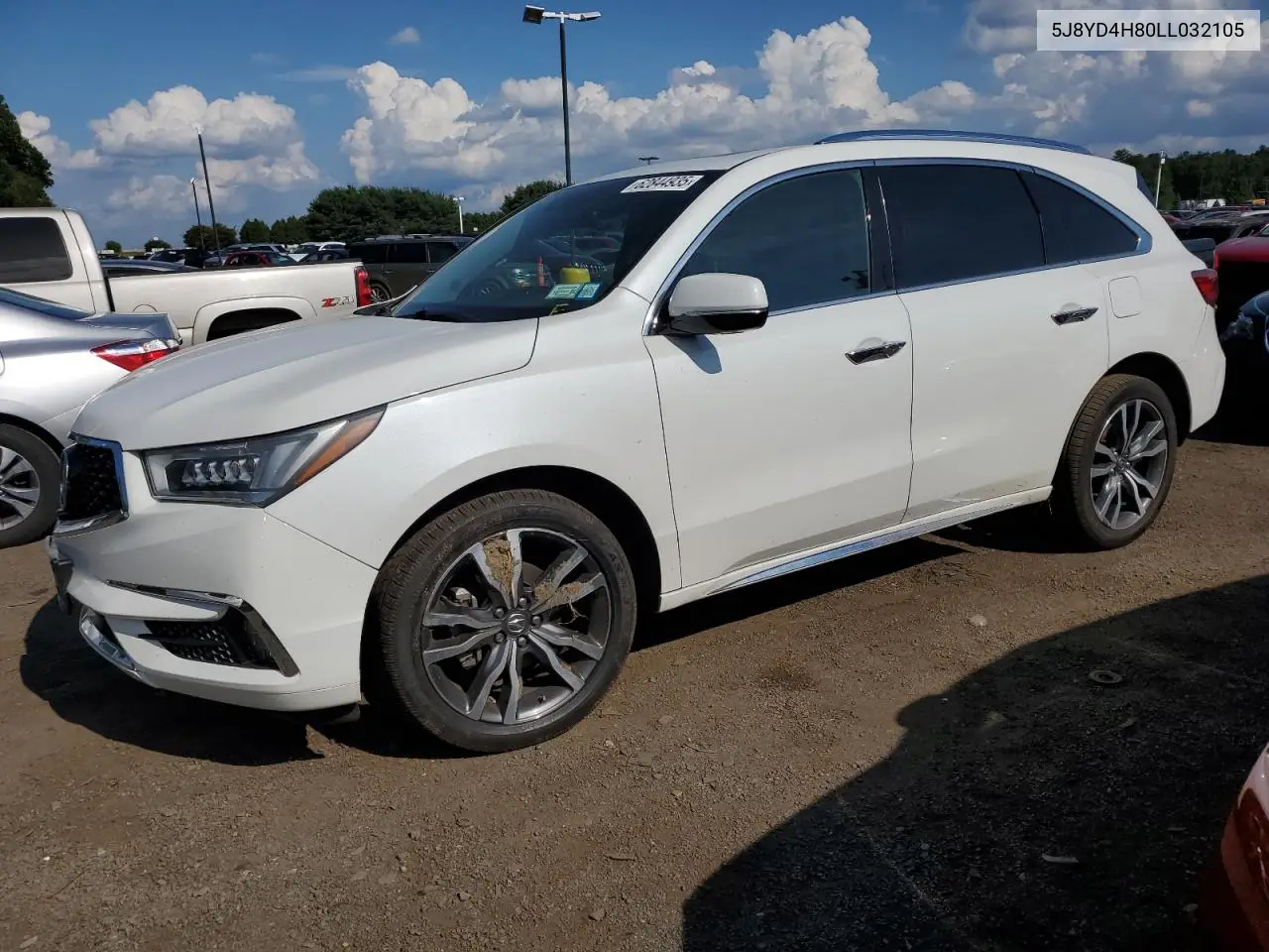 2020 Acura Mdx Advance VIN: 5J8YD4H80LL032105 Lot: 62844935