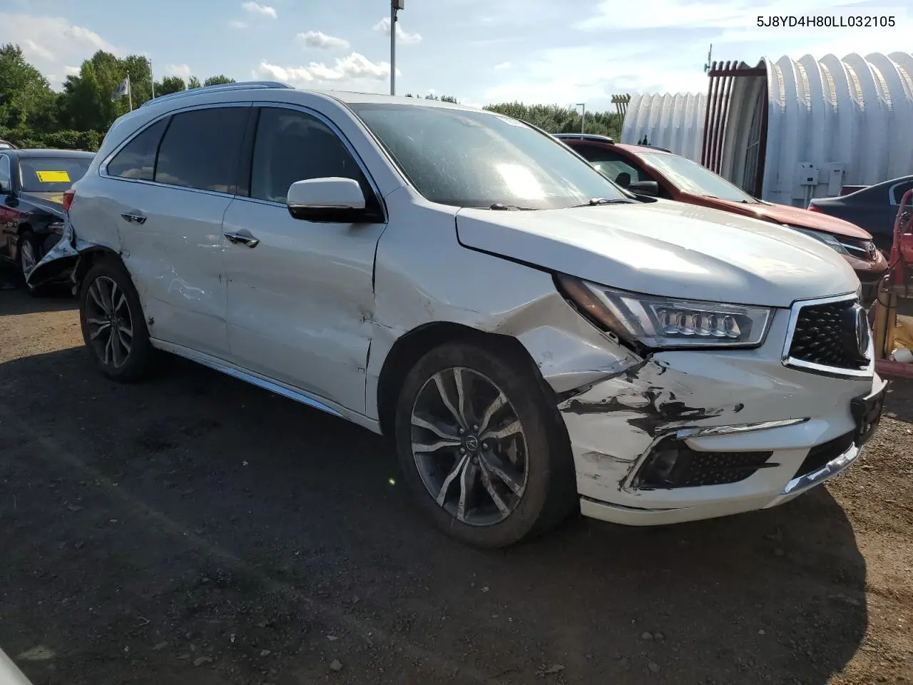 2020 Acura Mdx Advance VIN: 5J8YD4H80LL032105 Lot: 62844935