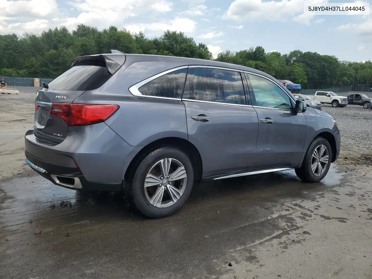 2020 Acura Mdx VIN: 5J8YD4H37LL044045 Lot: 62984555