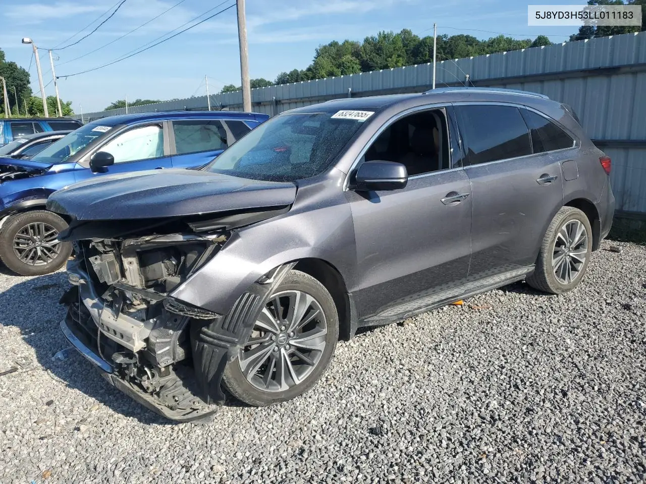 2020 Acura Mdx Technology VIN: 5J8YD3H53LL011183 Lot: 63247655