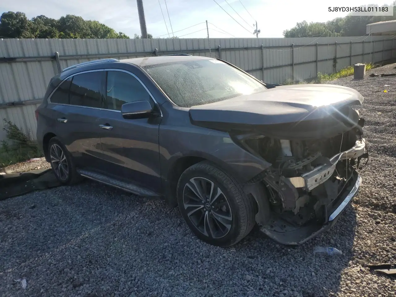 2020 Acura Mdx Technology VIN: 5J8YD3H53LL011183 Lot: 63247655