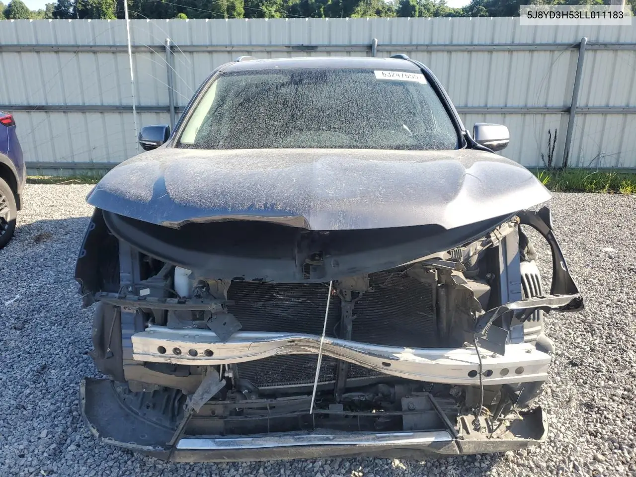 2020 Acura Mdx Technology VIN: 5J8YD3H53LL011183 Lot: 63247655