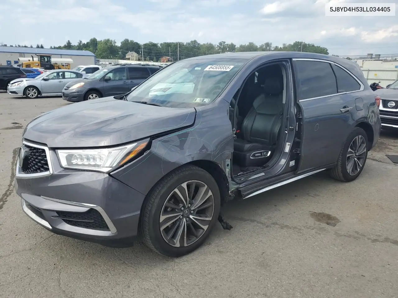 2020 Acura Mdx Technology VIN: 5J8YD4H53LL034405 Lot: 64508855