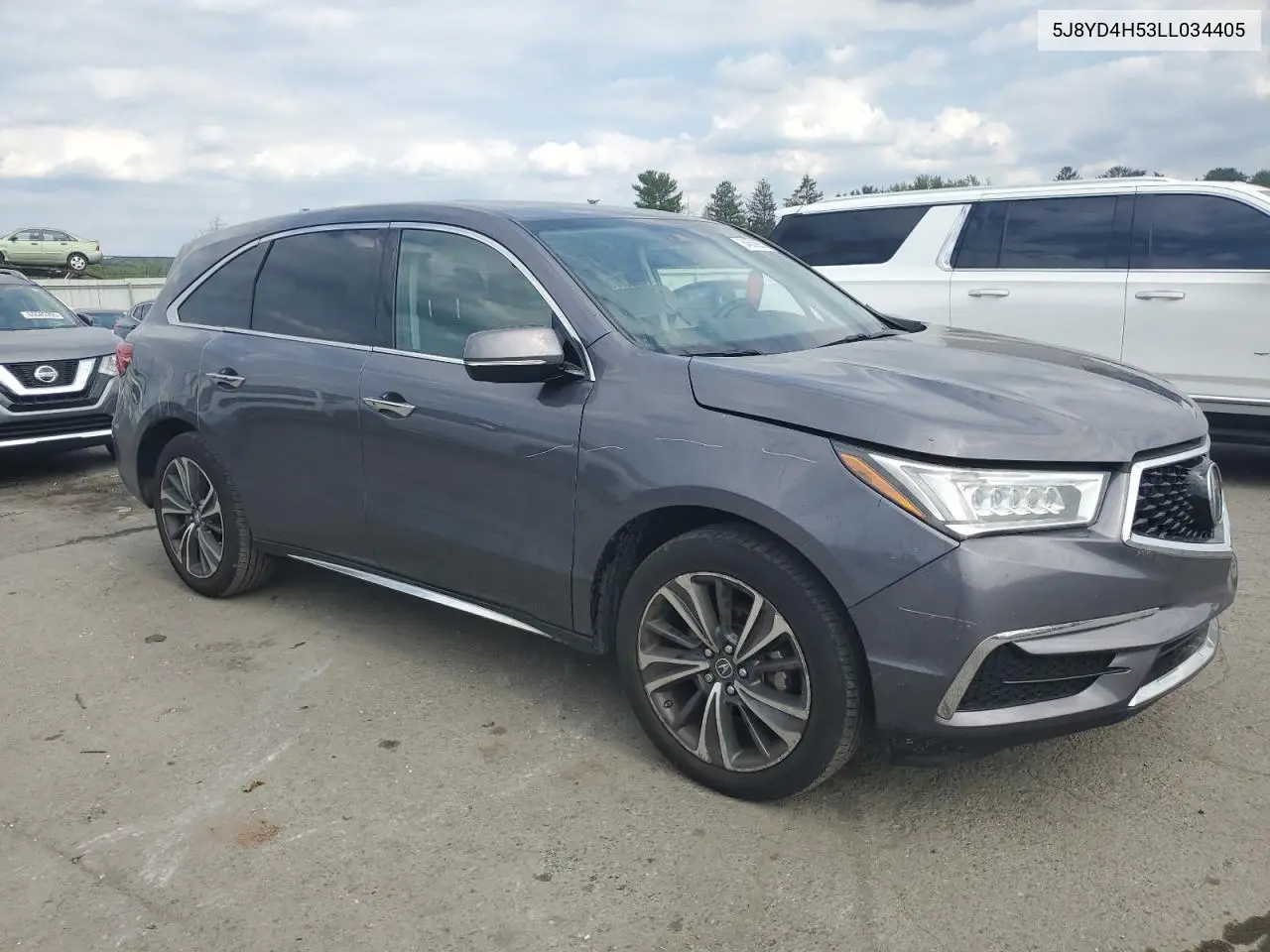 2020 Acura Mdx Technology VIN: 5J8YD4H53LL034405 Lot: 64508855