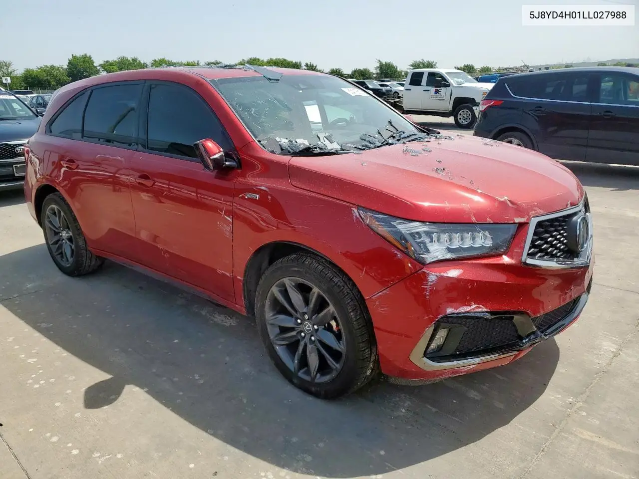 2020 Acura Mdx A-Spec VIN: 5J8YD4H01LL027988 Lot: 65419815