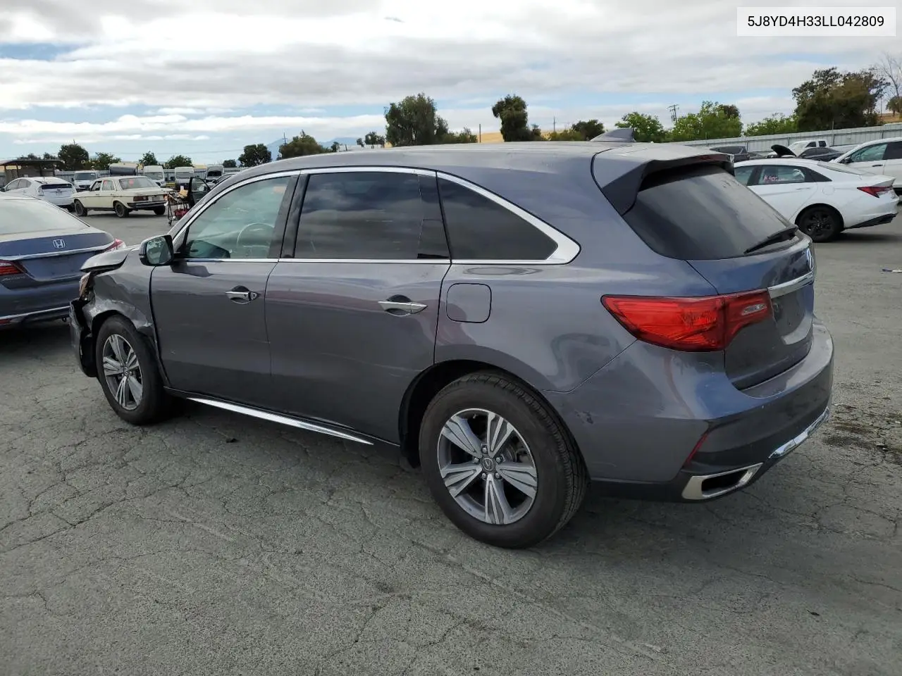 2020 Acura Mdx VIN: 5J8YD4H33LL042809 Lot: 65736795